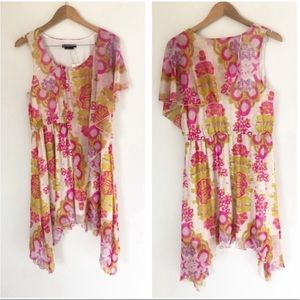 NWT BCBGMaxAzria asymmetrical dress Villa Nuevo L